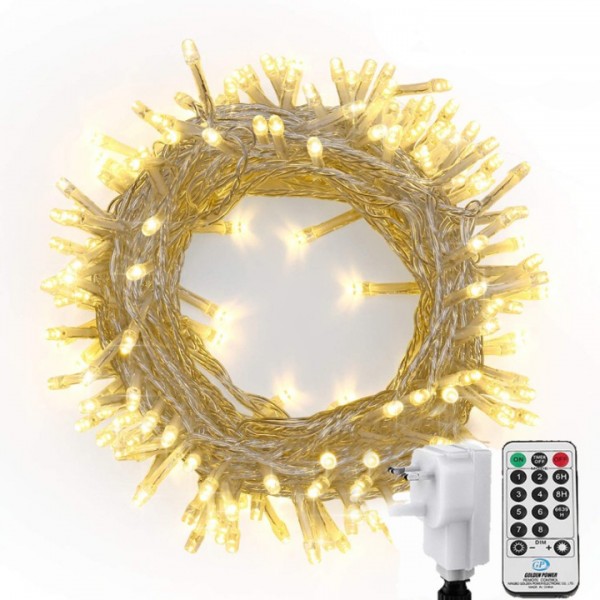 NEXVIN Christmas Fairy Lights Mains Powered, 66ft/...