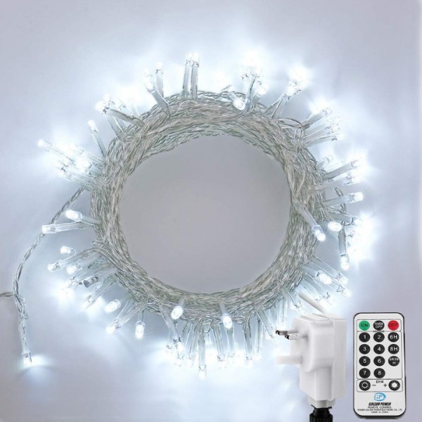 NEXVIN Christmas Fairy Lights Mains Powered, 66ft/...
